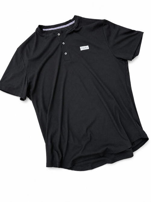 Business Couesual Short Sleeve Henley